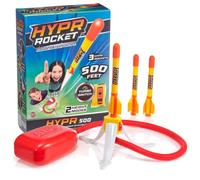 WOW! STUFF - HYPR Rocket 500, The Highest Flying Stamp to Launch Rocket, Fly up to 500 ft, 3 Rockets, Outdoor Garden or Backyard, Toys and Gift for Kids, Families, Boys and Girls