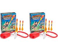 WOW! STUFF - HYPR Rocket 500, The Highest Flying Stamp to Launch Rocket, Fly up to 500 ft, 3 Rockets, Outdoor Garden or Backyard, Toys and Gift for Kids, Families, Boys and Girls (Pack of 2)
