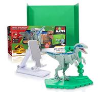 WOW! STUFF - Jurassic World MovieMates Dinosaur Toys | Blue Action Figure Hyper Articulated and App | Official Jurassic World and Dominion Dinosaur Toys for Ages 3+