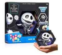 WOW! PODS 4D Disney Jack Skellington | Unique Connectable Collectable Bobble-head figure that Bursts from their World into Yours | Wall or Shelf Display | Disney Toys and Gifts