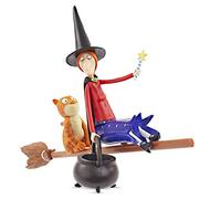 WOW! STUFF The Witch and Cat From Room On The Broom Twin Pack - Articulated Collectable Action Figures | Official Toys and Gifts from The Julia Donaldson and Axel Scheffler Books and Films,Brown