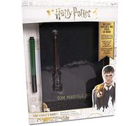 WOW! STUFF Tom Riddle's Secret Diary With Slytherin House Invisible Ink Pen and Harry Potter UV Light-Up Wand | Harry Potter Stationery Set | Wizarding World Official Collectables Toys and Gifts