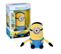 WOW! STUFF Minions Palm Puppetronic - Dick | 40+ Sounds and Actions | Blinking Eye & Moving Mouth | Pairs with Minions Henry & James Palm Puppetronics | For Fans Age 6+