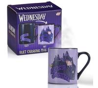 WOW STUFF! Wednesday Heat Changing Mug | Hot Coffee or Tea Reveals the Nevermore Academy attended by Wednesday Addams | Official Merchandise Mug for Fans of the Wednesday series on Netflix