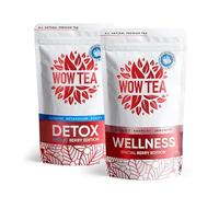 WOW TEA Berry Detox and Wellness Tea Bundle: All Natural 21-Day Program for a Healthier, Slimmer Me - Weight Loss Tea (Detox Berry + Wellness Berry, Berry)