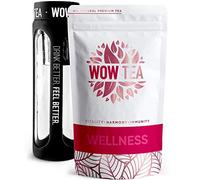 WOW TEA Cleanse Kit: Detox 21 Days Tea | Weight Loss Slimming Tea | Detox and Weight Management Organic Herbal Tea Blend | Infuser Bottle, 150g, Made in EU
