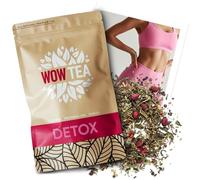 WOW TEA Detox - 21 Day Deep Body Cleanse Program | Full Body Detox | Herbal Tea Detox System with Yerba-Mate, Green Tea, Pu-erh - 150 gr | Made in EU