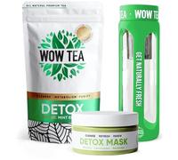 WOW TEA: Detox Mask, Mint Detox Tea, and Green Tea Bottle