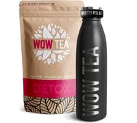 WOW TEA - Herbal Slimming Tea for Weight Management | Detox Tea - Body Cleansing & Belly Bloating Removal | Ayurvedic Tea + Tea Thermos with Infuser - 150gr + 500ml | 100% Natural | Made in EU