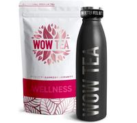WOW TEA - Herbal Slimming Tea for Weight Management | Detox Tea - Body Cleansing & Belly Bloating Removal | Ayurvedic Tea + Tea Thermos with Infuser - 150gr + 500ml | 100% Natural | Made in EU