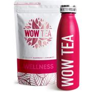 WOW TEA - Herbal Slimming Tea for Weight Management | Detox Tea - Body Cleansing & Belly Bloating Removal | Ayurvedic Tea + Tea Thermos with Infuser - 150gr + 500ml | 100% Natural | Made in EU