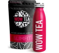 WOW TEA - Herbal Slimming Tea for Weight Management | Detox Tea - Body Cleansing & Belly Bloating Removal | Ayurvedic Tea + Tea Thermos with Infuser - 150gr + 500ml | 100% Natural | Made in EU