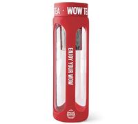 WOW TEA Infuser Black Bottle - Provides Numerous Health Benefits, Extracts The Highest Amount of Antioxidants from Tea, Eco-Friendly, Extremely Durable, Classy & Trendy, Made from Glass, 550 ml