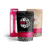 WOW TEA: Love Your Body Box - SlimFit and Detox Tea with Black Infuser Bottle, 300 g