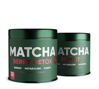 WOW TEA: The Perfect Matcha Duo - Premium Matcha Berry Detox and Matcha SlimFit Teas, 126 g