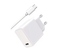 WOW USB-C 20W Mains Charger with 1m USB-C to USB-C Cable, White