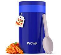 WOWA Keep Food Hot for 12 Hours, Food Flask for Hot Food Kids, Integrated Spoon Compartment - 100% Leakproof Easy Open Lid Kids Food Flask (450ml)