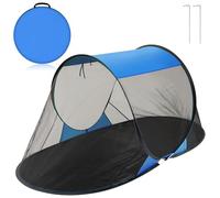 Wowangce 1 Pcs Pop up Mosquito Tent for Camping Instant Netting Screen Foldable Pop Tent with Ground Pin Waterproof Insect Bug Net for Outdoor Hiking Summer (86.61 x 41.34 x 35.43 Inches,Blue)