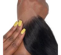 WOWANGEL 0.1mm Ultra-thin SKINLIKE Real HD Lace Closure, 2x6 Body Wave Human Hair Closure Pre Plucked Invisible Swiss HD Lace Closure Natural Hairline 12 Inch