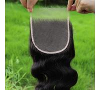 WOWANGEL 5x5 SKINLIKE Ultra-Thin 0.1mm HD Lace Closure Only, Body Wave Human Hair Closure, Invisible Swiss HD Lace, Pre-Plucked Natural Hairline, 12A Remy Hair, 12 Inch