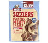 Wowboxme Bakers SIZZLERS Bacon Dog Treats Bags 6 x 90g PMP