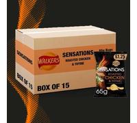 Wowboxme Walkers Sensations Roasted Chicken & Thyme Crisps 65g (15 Bags)