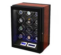 WOWCSXWC Safe Watch Winder Box for 12 Automatic Watches Multi Jewelry Storage with Lock Security Watch Winding Display Box (Color : C, Size : 12+0)