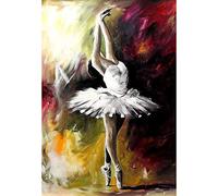 WOWDECOR 5D Diamond Painting Kits, Ballet Dancer Dancing Full Drill DIY Diamond Art Cross Stitch Paint by Numbers