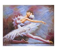 WOWDECOR 5D Diamond Painting Kits, Ballet Girl Dancer Full Drill DIY Diamond Art Cross Stitch Paint by Numbers