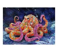 WOWDECOR 5D Diamond Painting Kits, Gentleman Octopus Animals Full Drill DIY Diamond Art Cross Stitch Paint by Numbers