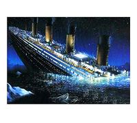 WOWDECOR 5D Diamond Painting Kits, Titanic Shipwreck Sea Boat Full Drill DIY Diamond Art Cross Stitch Paint by Numbers