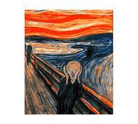 WOWDECOR Paint by Numbers Kits for Adults Kids, DIY Number Painting - The Scream by Edvard Munch 40 x 50 cm - New Stamped Canvas (Frameless)