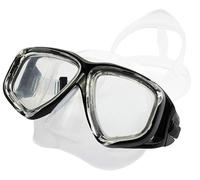 WOWDECOR Scuba Diving Mask Snorkel Mask, Panoramic View Anti-Fog Dive Mask Swim Goggles Snorkeling Gear for Adults Kids with Nose Cover (Black, 0)