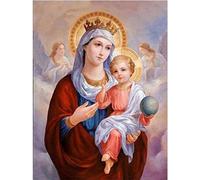 WOWDECOR Stamped Cross Stitch Kits for Adults Beginners, Pre Printed Religion Painting 11ct 30x40cm Pattern DIY Embroidery Starter Kit Needlework Set