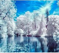 WOWDECOR Winter Snow Landscape Paint by Numbers Kit - 16x20in, Easy DIY Art for All Ages, Frameless