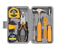 WOWEI Tool Kit Set Box 24 Piece for Women Home Repair DIY Household Set with Basic Hand Tools for Home & Office, Compact Toolbox for Ladies DIY Projects and Everyday Use Yellow