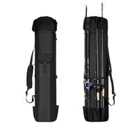 Wowelife Fishing Rod Carrier Bag, Fishing Reel Organizer Pole Storage Bag Upgraded for Fishing and Traveling, A Fishing Gift for Men, Father and Friends(Black)