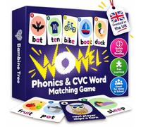 WOWELs Phonics and Vowel Sounds Card Game | Short & Long Vowel Matching Game 2-8 Players - Learn to Read for Reception, Year 1 & 2 (EYFS and KS1)