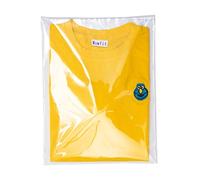 Wowfit 100 Count 9x12 inches Clear Cellophane Plastic Bags, Resealable Self-Sealing Cello Bags Great for Clothes, Shirts, Pants, Foods, Flyers, More (9 x 12 with reinforced sides)