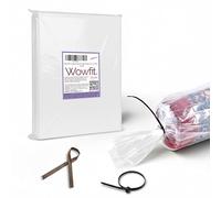 Wowfit Large Plastic Rug Storage Bag with Zip Tie, 4.5 Mil Heavy Duty Fits Rug up to 6'x9', Perfect for Moving, Packing and Shipping