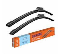 WOWIPER 22 Wiper Blades 2 Pack Silicone Wiper Blades Replacement for Ford F150 F350 2020 2019 2018 2017-2012/Chevy Tahoe 20-00 Silverado 06-99 Impala 13-06,22 inch Windshield Wiper Blades(Set of 2)