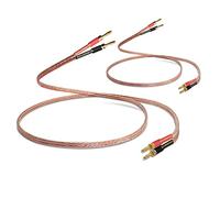 WOWLED 2 Pack 4m 13AWG Audiophile Grade Speaker Wire with pre-Connected Dual Gold-Plated Banana Plug Tips, Banana Plug Male to Male Audio Cable HiFi Speaker Cord Connector Cable (4m / 13.12FT)