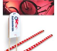 WOWLED 2-Pack Waterproof LED Light Strip for Bike Scooter Bicycle Gift, Red