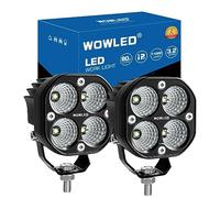 WOWLED 3.2 inch LED Floodlight Pods - Flood Cube Work Lights for Off Road Driving, Fog Pods for 4X4, Tractor Bar Lamp Compatible With Trucks SUV UTV ATV Marine Boat 12V 24V