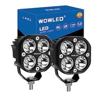 WOWLED Cubes Spot LED Pods Light, 2PCS 3Inch 80W Set Marine Spreader Driving Fog Lights for Truck, Off Road Pod Light 4X4 Waterproof ditch Lights for Tractor ATV SUV UTV Marine 12V 24V