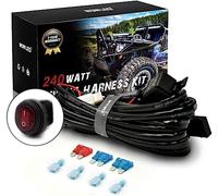 WOWLED Driving Light Wiring Harness PVC Wiring Switch Relay Fuse Kit for Connection with 2 LED Work Lights 4x4 Truck
