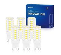 WOWLED G9 LED Capsule Light Bulb, 6 Pack, Equivalent to 30W Halogen Bulbs, No Flicker, Cool White, Energy Saving Light Bulbs, for Home Lighting Decor Chandelier