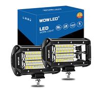 WOWLED LED Work Light Bars, 2x 5 Inch 36W 10800Lumens Two Rows Upgrade Off Road Lights Light Bar, IP67 Offroad Driving Lamp Bar for Car Camp Truck UTE 4x4 12V 24V
