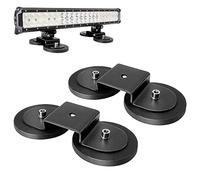 WOWLED Powerful Magnetic Base Mount Bracket For LED Fog Light Offroad Driving Emergency Lights Car Truck 4WD