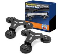 WOWLED Triangular Design Powerful Magnet Base Mount Bracket, 2 Pack Heavy Duty 4x4 Roof Magnetic Mount Bracket for LED Fog Light Bar Offroad Driving Emergency Lights Car Truck 4WD